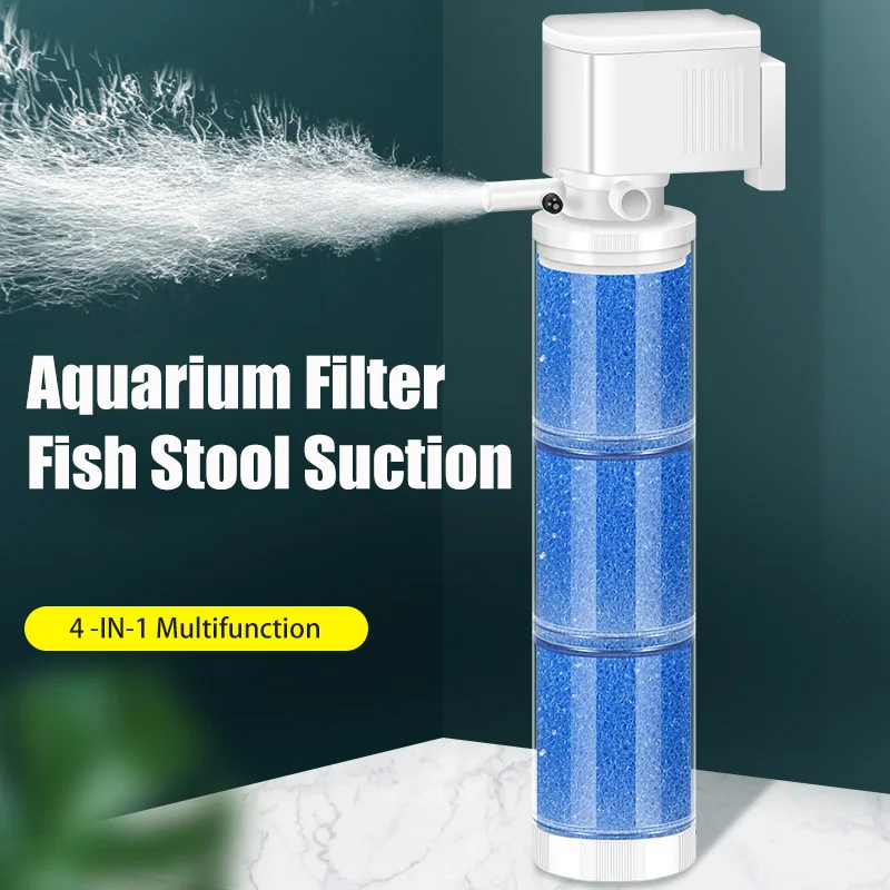 Aquarium Fish Waste Collector - 220V Ultra Quiet Aquarium Internal Filter