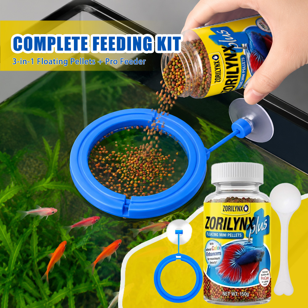 Aquarium Fish Vitamin - Fish Food Pellets with Floating Feeding
