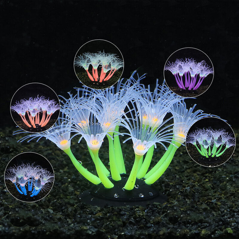 Silicone Glowing Landscape Art - Aquarium Fish Artificial ulasan dan harga