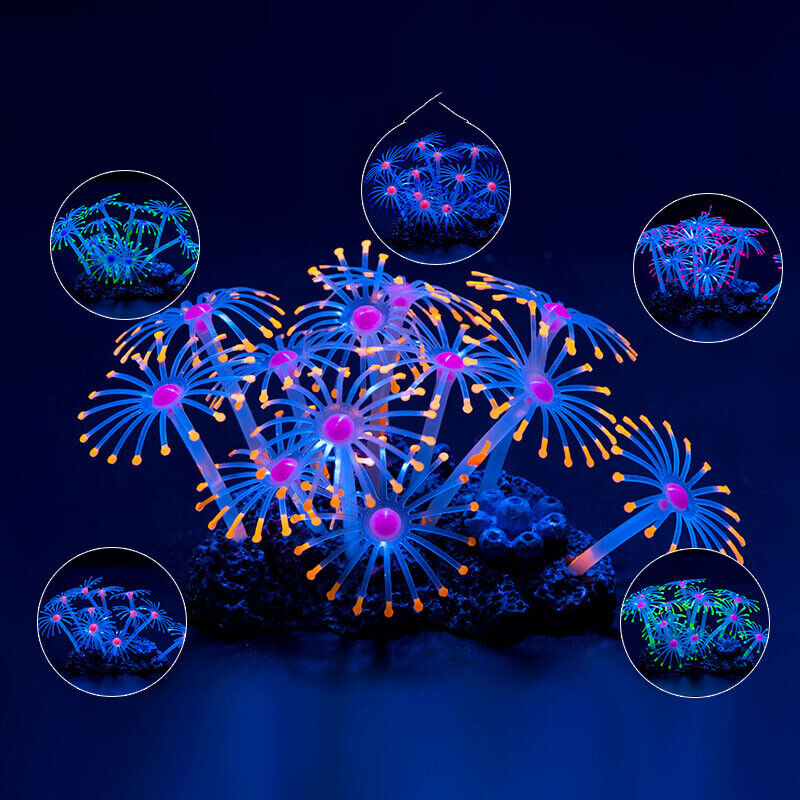 Silicone Glowing Landscape Art - Aquarium Fish Artificial ulasan dan harga