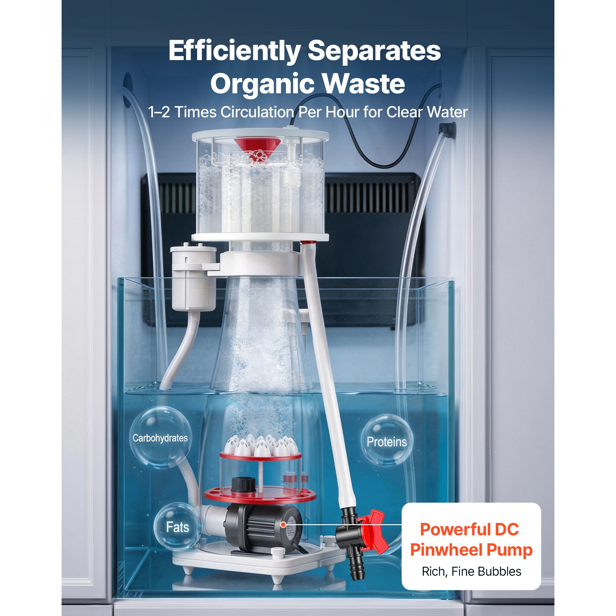 Protein Skimmer for 106-185 Ga - Protein Skimmer Reef ulasan dan harga