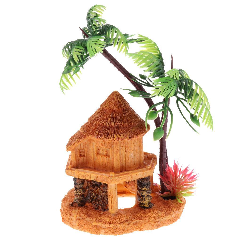 Artificial Coconut Tree Hidden - Aquarium Fish Artificial ulasan dan harga