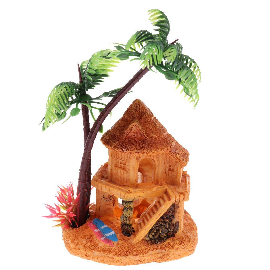 Artificial Coconut Tree Hidden - Aquarium Fish Artificial ulasan dan harga