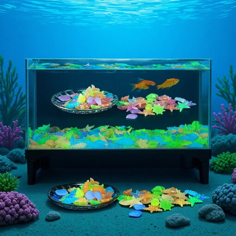 Glowing Luminous Ocean Stones  - Aquarium Fish Artificial ulasan dan harga