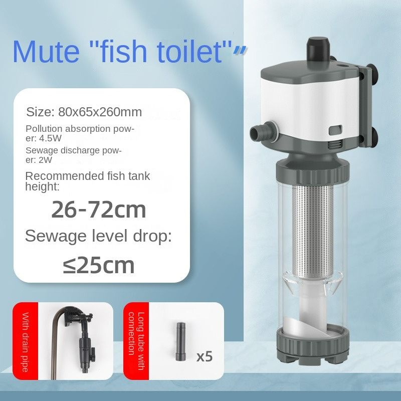 220-240V 3-in-1 Aquarium Filte - Aquarium Fish Waste Collector ulasan dan harga