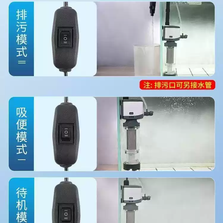 220-240V 3-in-1 Aquarium Filte - Aquarium Fish Waste Collector ulasan dan harga