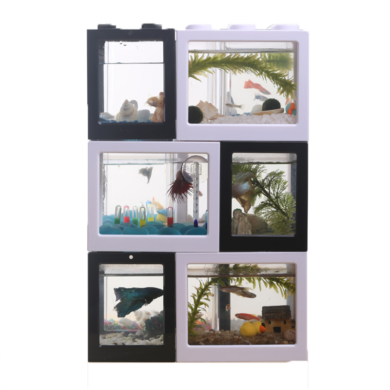 7 Color Mini Aquarium Betta Fi - Fish Toy In Aquarium ulasan dan harga
