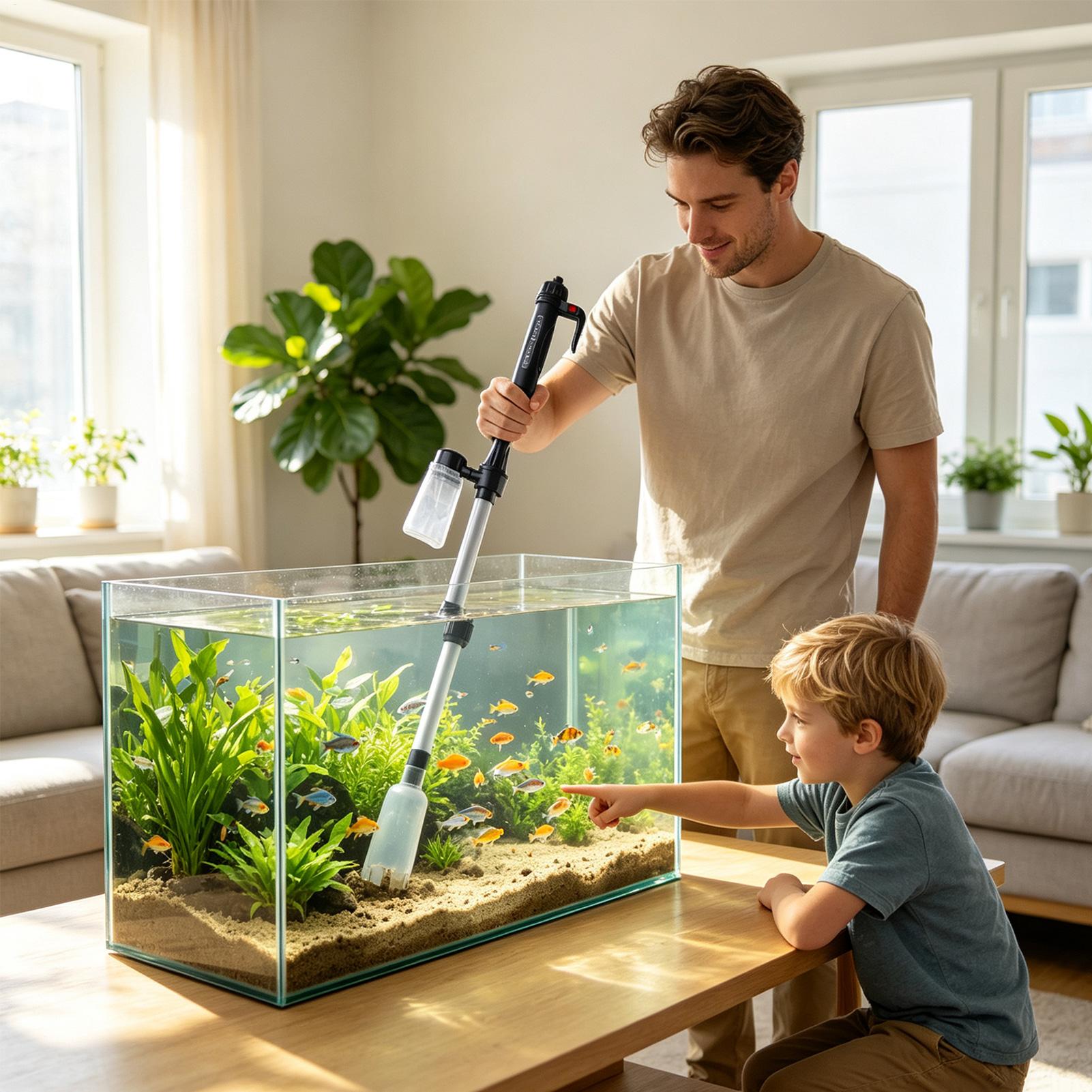 3 in 1 Aquarium Vacuum Gravel  - Aquarium Fish Waste Collector ulasan dan harga