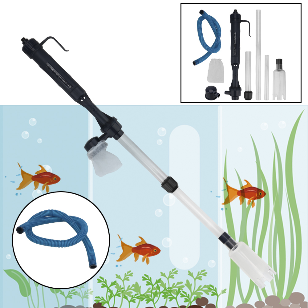 Electric Water Change Pump Gra - Aquarium Fish Waste Collector ulasan dan harga