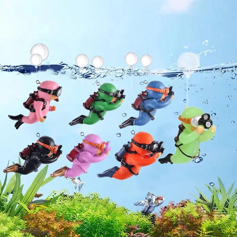 1/2pcs Fish Tank Diver Ornamen - Aquarium Fish Popular ulasan dan harga