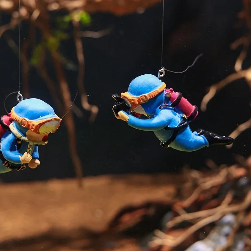 1/2pcs Fish Tank Diver Ornamen - Aquarium Fish Popular ulasan dan harga
