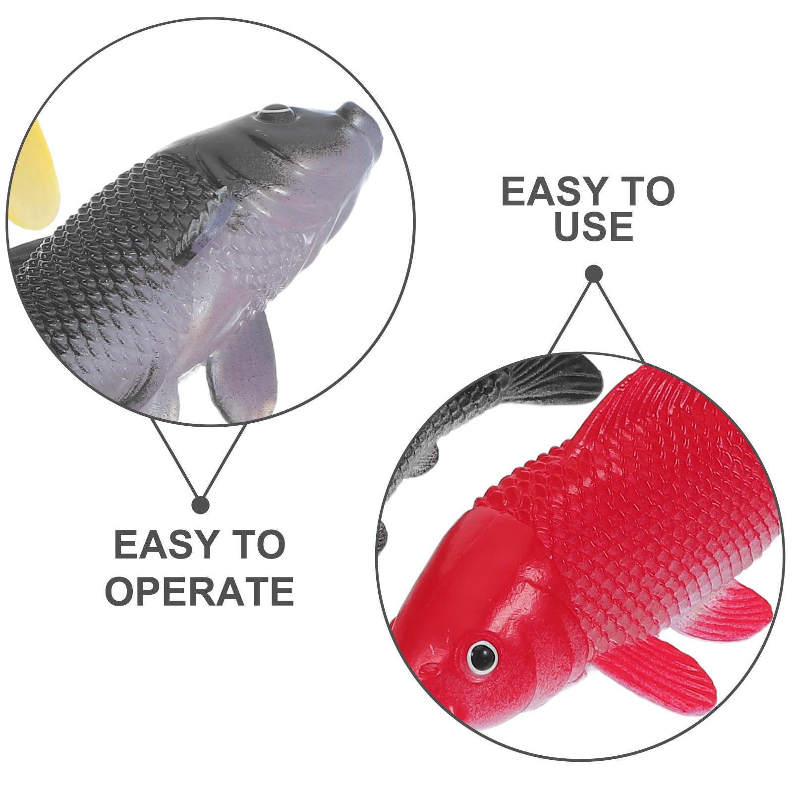 3pcs Fish Crafts Toys Realisti - Fish Toy In Aquarium ulasan dan harga