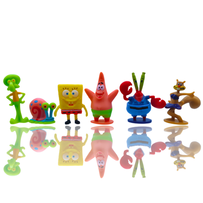 6pcs SpongeBob Fish Tank Decor - Fish Toy In Aquarium ulasan dan harga