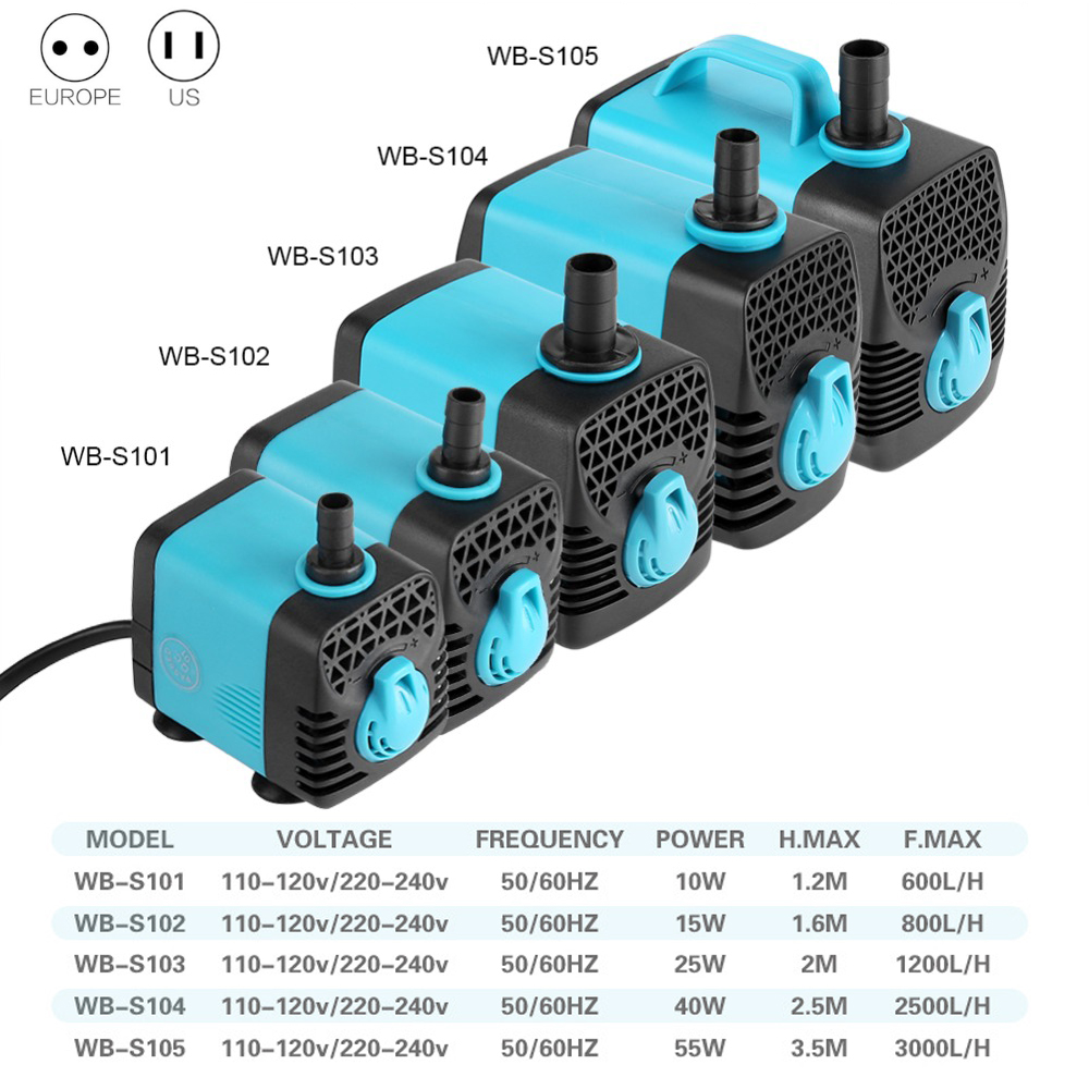 220V Ultra Quiet Submersible W - Aquarium Fish Images ulasan dan harga