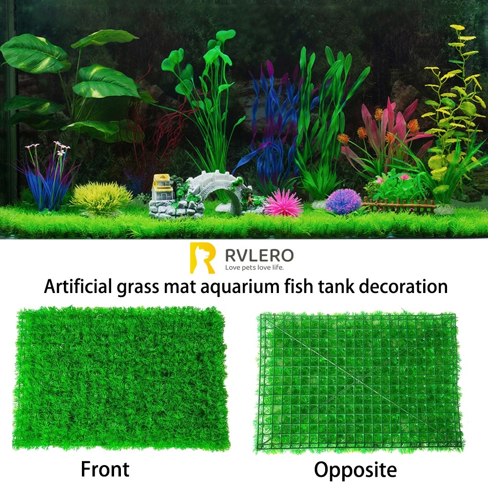 Artificial Grass Lawn Aquarium - Aquarium Fish Artificial ulasan dan harga