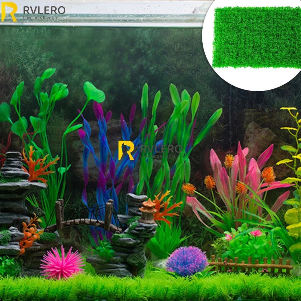 Artificial Grass Lawn Aquarium - Aquarium Fish Artificial ulasan dan harga