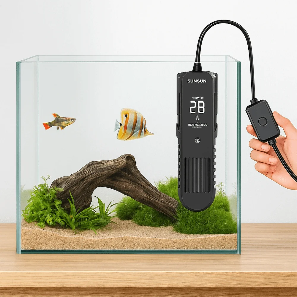 LCD Display 20-35°C Digital Fi - Aquarium Heater Submersible ulasan dan harga